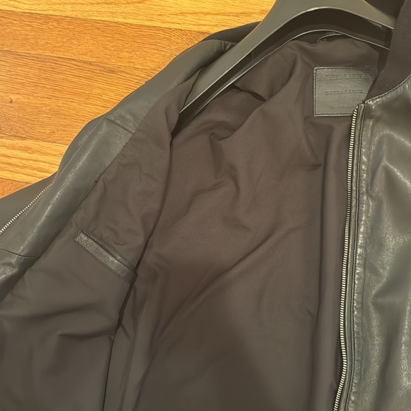 Leather men jacket. All Saints - Picture 3 of 9